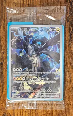 N's Zekrom Mega Evolution Sealed Promo 031 Full Art Pokemon - Image 1