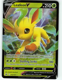 Leafeon V - 13/159 Crown Zenith - Pokemon TCG - 2023 - Image 1