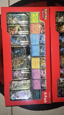 Pokemon Prismatic Evolutions Costco 8 Mini-Tin Bundle w Promos In Hand - Image 2