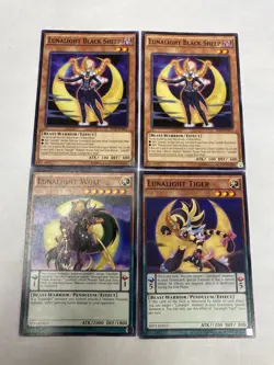 Yugioh - Lunalight Black Sheep SHVI-EN011 Common X2 + Tiger + Wolf - Image 1