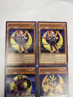 Yugioh - Lunalight Black Sheep SHVI-EN011 Common X2 + Tiger + Wolf - Image 2