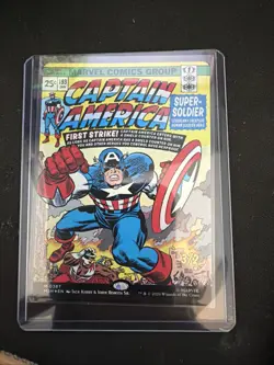 x1 Captain America, Super-Soldier (0387) - Foil - Borderless M MTG Marvel Super - Image 1