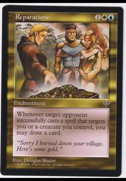 MTG Reparations [Mirage] Moderately Played Magic vintage pack fresh Gem/Mint - Image 1