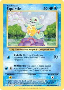Squirtle 001/034 CLB: Pokemon TCG Classic - NM - Image 1