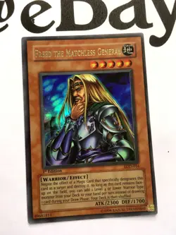 YUGIOH - LOD-016 - FREED THE MATCHLESS GENERAL - ULTRA RARE - 1ST EDITION - - Image 2