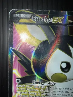 2014 Pokemon XY Base Set Emolga EX 143/146 Full Art Ultra Rare Card MP ⚡🐿✨ - Image 4