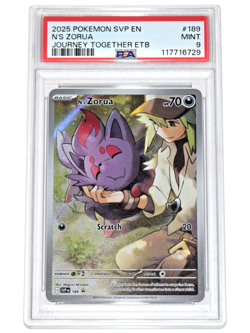 Pokemon Journey Together ~ N's ZORUA ~ PSA 9 ~ Black Star Promo SVP 189 - Image 1