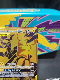 Pikachu & Zekrom GX SM248 Gold Promo Tag Team 240 HP Pokemon Card NM - Image 3