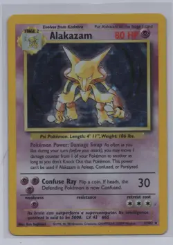Alakazam Pokemon Base Set 1/102 Holo - Image 1