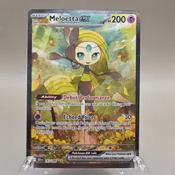 Pokemon TCG Meloetta ex 167/086 Sv: Black Bolt Holo Illustration Rare 200HP - Image 1