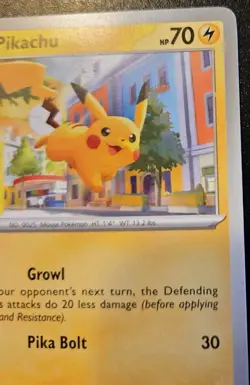 Pikachu 062/193 Common Scarlet & Violet: Paldea Evolved Pokemon TCG - Image 3