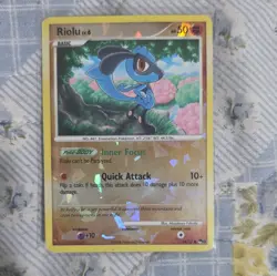 Nintendo Pokemon TCG Riolu 16/17 POP Series 8 Holo Rare 2008 50 HP - Image 1