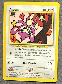 Pokemon Card Neo Revelation Aipom 41/64 - Image 1