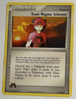 Pokemon Card EX Team Magma vs Team Aqua Team Magma Schemer 70/95 - Image 1