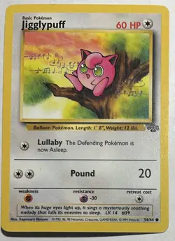 Pokemon Card Jungle Jigglypuff 54/64 - Image 1
