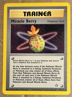 Pokemon Card Neo Genesis Miracle Berry 94/111 - Image 1
