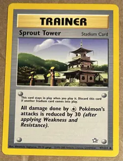 Pokemon Card Neo Genesis Sprout Tower 97/111 - Image 1