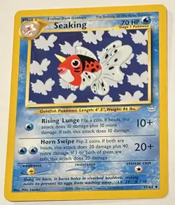 Pokemon Card Neo Revelation Seaking 37/64 - Image 1