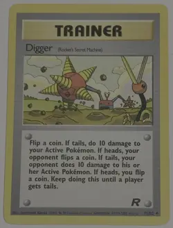 Pokemon Card Team Rocket Digger (Rocket's Secret Machine) 75/82 - Image 1