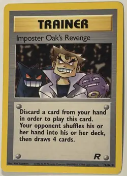 Pokemon Card Team Rocket Imposter Oak's Revenge 76/82 - Image 1