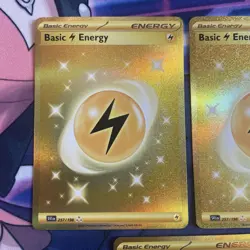 Pokemon TCG 3x Basic Lightning Energy 257/198 Scarlet Violet Holo NM - Image 2