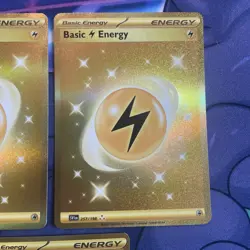 Pokemon TCG 3x Basic Lightning Energy 257/198 Scarlet Violet Holo NM - Image 3
