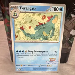 The Pokemon Company Feraligatr SVP 213 Illustration Contest 2024 Holo Promo Eng - Image 1