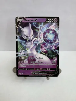Pokemon - Mewtwo V 030/078: Ultra Rare - Full Art - Holo - Pokemon GO - Image 2