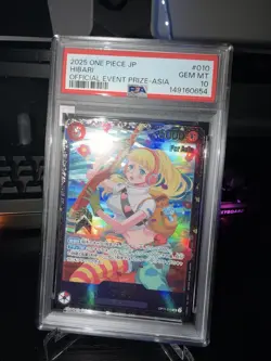 2025 ONE PIECE JAPANESE PROMOS #010 HIBARI OFFICIAL EVENT PRIZE-ASIA PSA 10 - Image 4