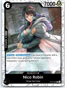 Nico Robin (Pirate) ST14-007 Premium Booster -The Best- Vol. 2 One Piece Foil NM - Image 1