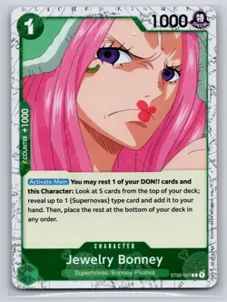 Jewelry Bonney (Pirate Foil) ST02-007 Premium Booster -The Best- Vol. 2 NM - Image 1