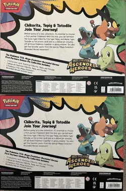 Pokemon TCG 2 x Ascended Heroes First Partner Deluxe Pin Collection New Sealed - Image 2
