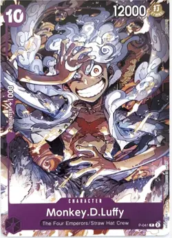 ONE PIECE CARD GAME MONKEY D. LUFFY GEAR 5 ENGLISH LIMITED PROMO CARD NEAR MINT - Image 1