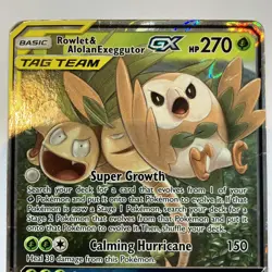 Rowlet & Alolan Exeggutor GX 1/236 - Unified Minds - Pokemon Card - MP - Image 2