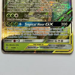 Rowlet & Alolan Exeggutor GX 1/236 - Unified Minds - Pokemon Card - MP - Image 3