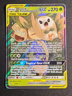 Pokemon TCG - Rowlet & Alolan Exeggutor GX 1/236 Unified Minds - Image 1