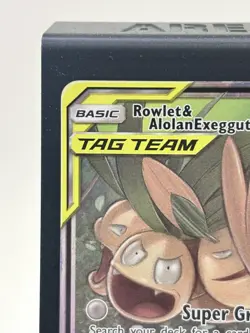 Rowlet & Alolan Exeggutor GX (1/236) - Unified Minds Holo Pokemon TCG LP - Image 4