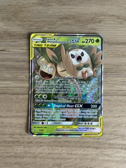 Pokemon TCG Rowlet Alolan Exeggutor GX Tag Team Sun & Moon Unified Minds 1/236 - Image 1