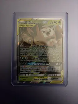 Pokemon TCG Rowlet & Alolan Exeggutor GX Unified Minds 1/236 NM 🔥🔥 - Image 1