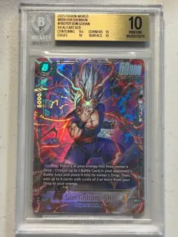 2025 DRAGON BALL FUSION WORLD FB07-121 SON GOHAN: SH SCR ALT ART BGS 10 - Image 1