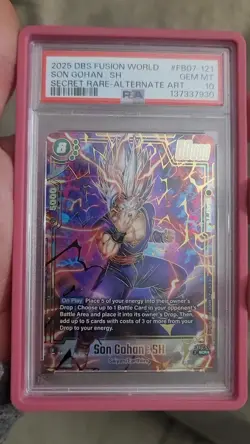 Dragon Ball Super Fusion World Son Gohan SCR ALT Art FB07-121 PSA 10 - Image 2