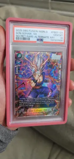 Dragon Ball Super Fusion World Son Gohan SCR ALT Art FB07-121 PSA 10 - Image 3