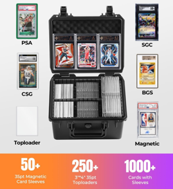 Waterproof Graded Card Case for PSA BGS SGC Slabs & Top Loaders - Image 3
