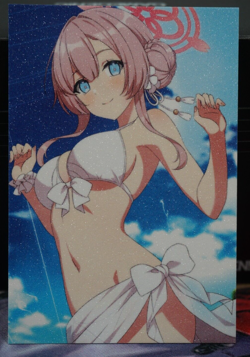 Mimori Mizuha Swimsuit Blue Archive Sexy Waifu Textured Custom Card - Image 1