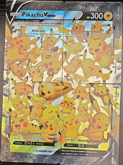 Pokemon TCG Pikachu V-UNION Holo Promo 4-Card Set English SWSH139-142 2021 - Image 1