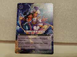 A Whole New World 10/C1 Disney Lorcana Tournament Promo Card - Image 1