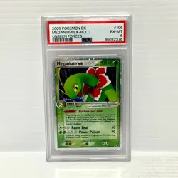 Meganium EX 106/115 - EX Unseen Forces - Graded Pokemon Card - PSA 6 - Image 1