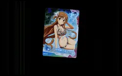 japanese waifu trading card holo anime foil SSR bikini Asuna Yuuki - Image 1