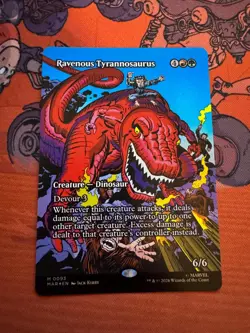 Ravenous Tyrannosaurus (Borderless) Marvel Super Heroes FOIL - Image 1
