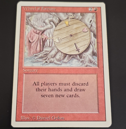 MTG Wheel of Fortune Revised Rare LP - Image 1